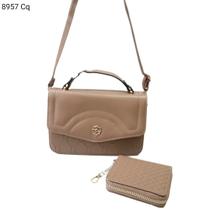 Bolsa Feminina Transversal Porta Celular Kit 2 pçs com Carteira 8957