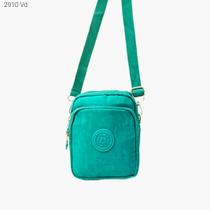 Bolsa Feminina Transversal Porta Celular Nylon Tactel Impermeável Superleve com Divisões 2910