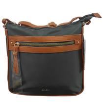 Bolsa Feminina Transversal Sintético Bolsos Laterais Zíper