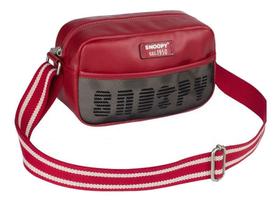 Bolsa Feminina Transversal Snoopy Sp3902 Vermelho