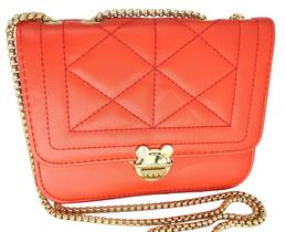 Bolsa feminina transversal tiracolo alça corrente mickey