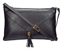 Bolsa Feminina Transversal Tiracolo Média Barata Couro Legítimo