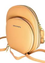 Bolsa feminina transversal tiracolo porta celular carteira redonda de ombro