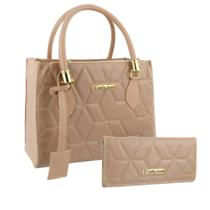 Bolsa Feminina Transversal Tote Casual Moda + Carteira Kit