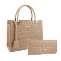 Bolsa Feminina Transversal Tote Moda Casual + Carteira Kit