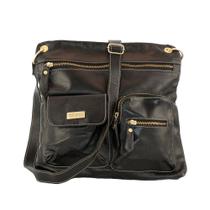 Bolsa Feminina Transversal zinco em Couro Legitimo - Betania couros