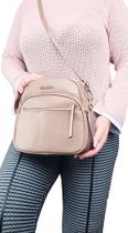 Bolsa feminina trasnversal tiracolo grande resistente luxo