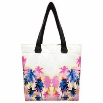 Bolsa Feminina Tropical Impermeável Coqueiros Coloridos Magicc Bolsas