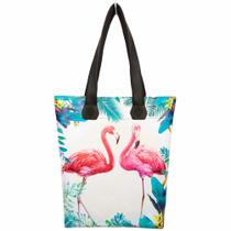 Bolsa Feminina Tropical Impermeável Flamingos Magicc Bolsas
