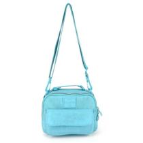 Bolsa Feminina Up4You Crinkle Mão E Ombro Turquesa - Luxcel