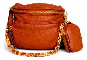 Bolsa Feminina Versátil com 3 Bolsos Externos e Porta Moedas