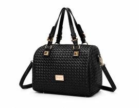 Bolsa Feminina Veryrio Bauzinho Tresse Matelassê Ombro e Transversal Grande