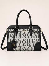 Bolsa Feminina Veryrio Grande Monograma Com Alça Transversal Premium Bolsa Feminina Veryrio Grande Monograma Com Alça Transversal Premium