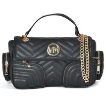 Bolsa Feminina Via Marte B2-601-01 Cor:Preto