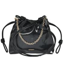 Bolsa Feminina Via Marte com Corrente B2-617 Preto