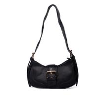 Bolsa Feminina Via Marte Napa Baguete Pequena Preta