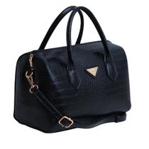 Bolsa Feminina Via Uno Social Casual Textura Croco Bolsa Feminina Via Uno Social Casual Textura Croco