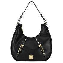 Bolsa Feminina Vizzano Preta Alça Ombro Sintético