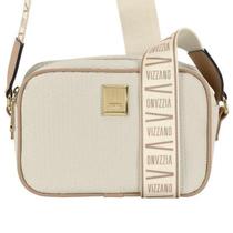 Bolsa Feminina Vizzano Tira Transversal Tecido Fashion Zíper