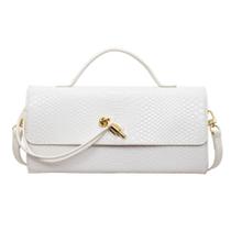 Bolsa feminina WIGUYUN, bolsa de noite em material sintético, branca