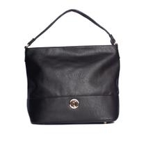 Bolsa Feminina WJ Tiracolo Grande Texturizada Preto