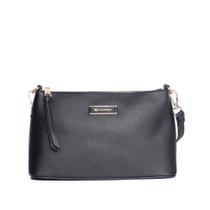 Bolsa Feminina WJ Transversal Pequena com Textura Preto Bolsa Feminina WJ Transversal Pequena com Textura Preto