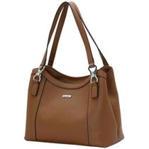 Bolsa Feminino Fecho Ecler Detalhes Metalizados Alça Chenson