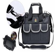 Bolsa Ferramentas Mochila Eletricista Mala Maleta Ombro 13 Bolsos Organizador Reforçado Multiuso