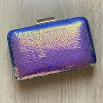 Bolsa Festa Bordada com Paetês Roxo Boreal