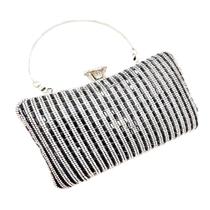 Bolsa Festa Clutch Feminina Glam Com Strass Cor Chumbo