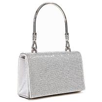 Bolsa Festa Clutch Feminina Luxo Com Strass Prata