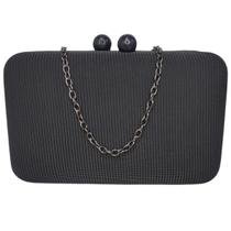 Bolsa Festa Clutch Quadrada Tela Fecho em Imã Charmosa S-157