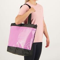 Bolsa Fila Tote Active Preta e Violeta Bolsa Fila Tote Active Preta e Violeta