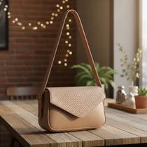 Bolsa Flap Envelope Texturizada Ombro E Transversal Bolsa Flap Envelope Texturizada Ombro E Transversal