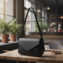 Bolsa Flap Envelope Texturizada Ombro E Transversal