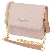 Bolsa Flap Feminina Matelassê Alça Regulável Corrente Moda - Selfie Store