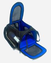 Bolsa Flexível Transporte Cia Azul Cães E Gatos