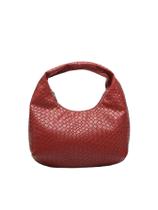 Bolsa Floerns Vintage Leather Tote Shoulder Burgundy