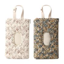 Bolsa floral suspensa portátil BBIQI porta-lenços acolchoados para bebês