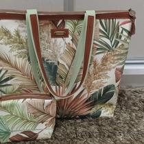 Bolsa folhagem verde marrom