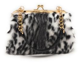Bolsa Fosrion Elegant Leopard Print Red Rabbit Four Feminina