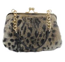 Bolsa Fosrion Elegant Leopard Print Red Rabbit Four Feminina