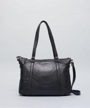 Bolsa g Couro Priscila - Preto