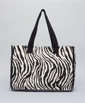 Bolsa g Lona Zebra - Preto