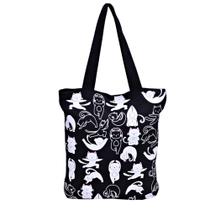 Bolsa Gato Yoga Gatinhos Ecobag Sacola Ecológica Multiuso Cat Preto Bolsa Gato Yoga Gatinhos Ecobag Sacola Ecológica Multiuso Cat Preto