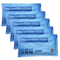 Bolsa Gelo Térmica Gel Quente Fria Compressa Mercur 5 Unid
