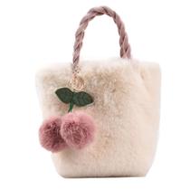 Bolsa girl plush, mochila de corpo cruzado de moda, bolsa feminina casual