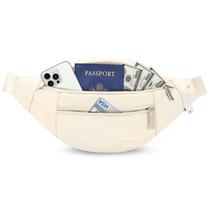 Bolsa grande de cinto tiracolo Fanny Pack MAXTOP com 4 bolsos com zíper Bolsa grande de cinto tiracolo Fanny Pack MAXTOP com 4 bolsos com zíper