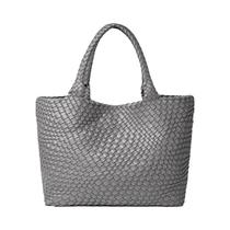 Bolsa Grande De material vegano Trançada Para Mulheres, Bolsa De Praia De Verão, Bolsa De Ombro, Moda,