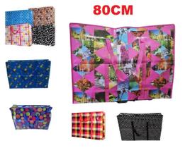 Bolsa Grande De Viagem Sacolão Zíper Estampa Sortida 80Cm